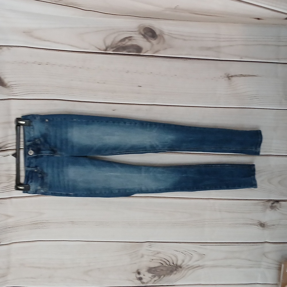 Womens Whiskered Stretch Jean Size XS-R